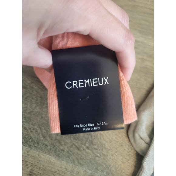 Cremieux Lot of 2 Italian Yarn Orange Brown Novelty Golf Dress Socks NEW - Picture 6 of 6